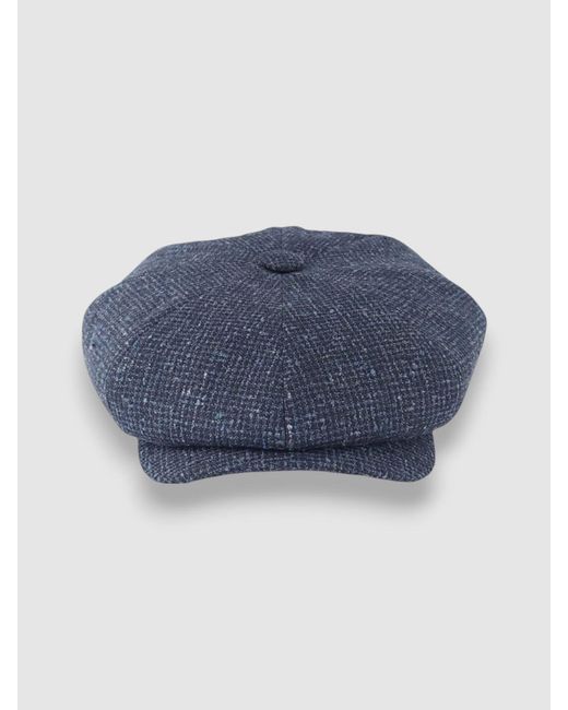 Mister Miller - Master Hatter Blue Finch's Seas Oversized Bakerboy Cap for men