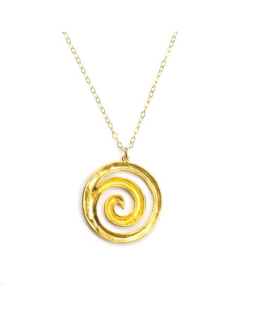 Lexi Jewelry Metallic Maya Swirl Long Necklace