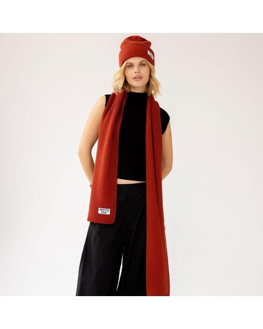 Arctic Fox & Co. Red Recycled Bottle Scarf