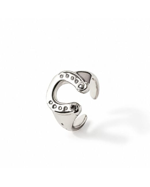 Qibai White Libra Zodiac Ring –