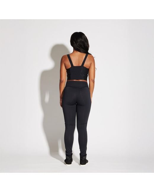 Circular Path Blue Moto High Waist Legging
