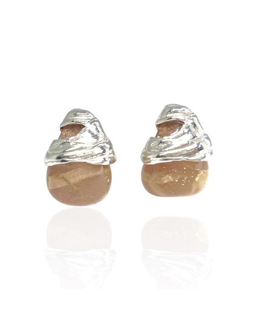 Bio-Trimmings Metallic Neutrals Galvani Rose Bio-Gem Hoops