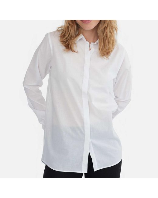 GROBUND White The Edith Shirt