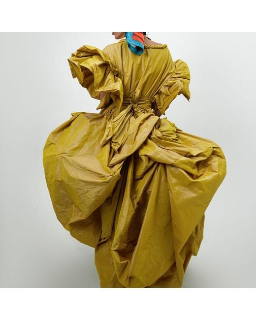Miro Misljen Yellow Balloon Dress