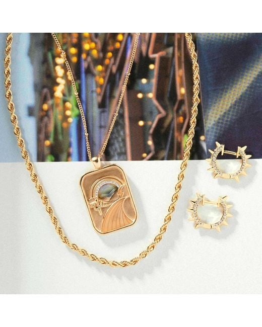 Glamrocks Jewelry Metallic Rope Chain Necklace