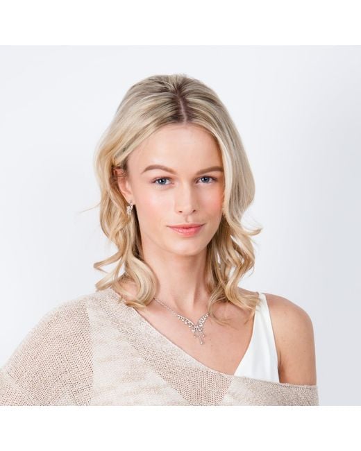 Lucy Quartermaine Metallic Wave Studs With Drips Earrings