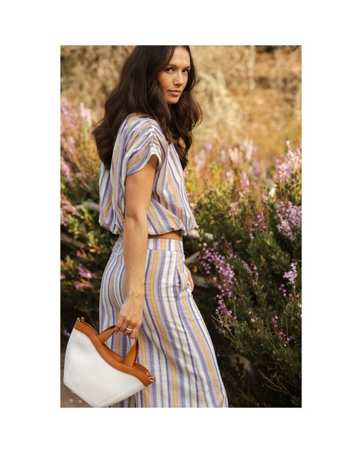 Traffic People Multicolor Dorris Rocks Striped Rene Wide Leg Trousers