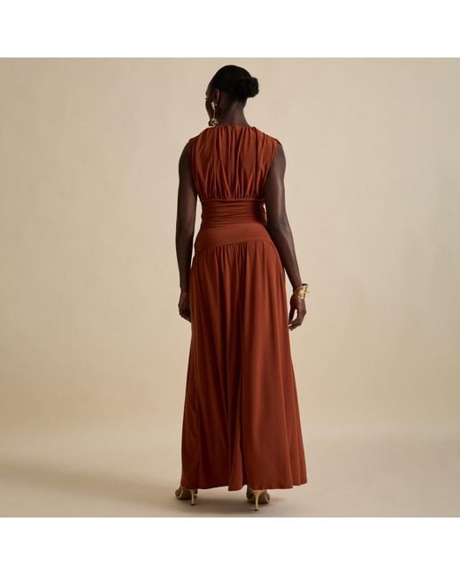 Celestine & Mae Red Daphne Maxi Dress