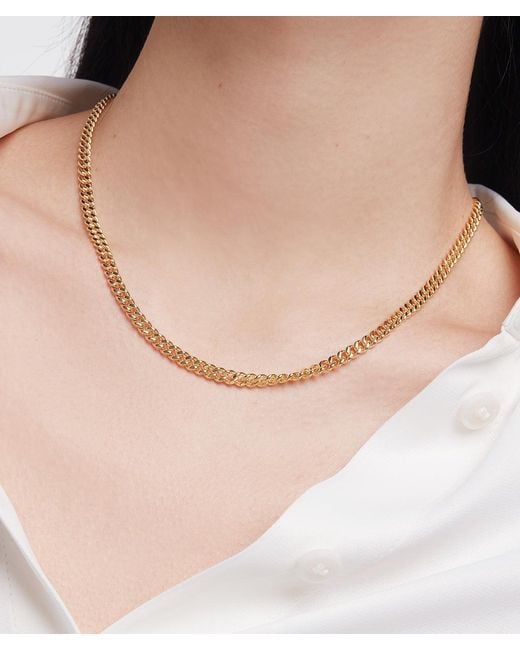 Onia Metallic Baby Cuban Link Necklace
