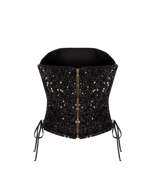 Elsava Black Nox Sequin Corset