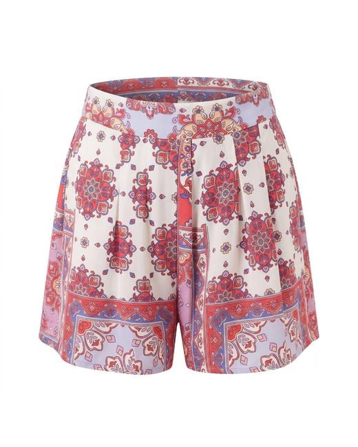 Yumi Kim Red Rosebud Shorts