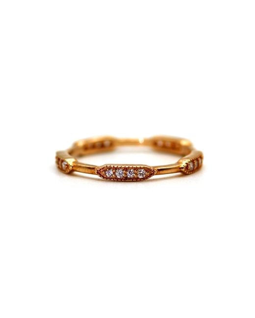 VicStoneNYC Fine Jewelry Metallic Unique Settling Diamond Eternity Bar Solid Band