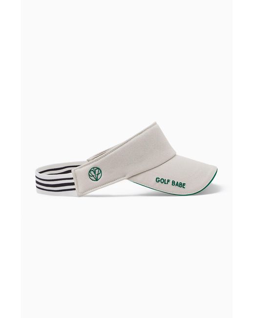 Victoria Paulsen White Neutrals Golf Babe Visor- Off