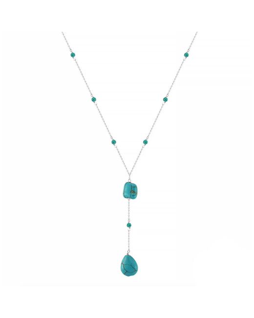 Shaded the Label Metallic Olyssa Droplet Necklace