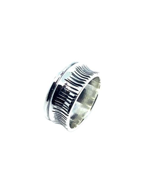 Tg-Jewellery by Tamara Gervasio Blue Barrel Ring – Unique Handcrafted Sterling Statement Ring