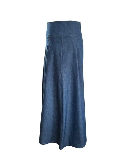 The Well Worn Blue The Dune Skirt – Chambray
