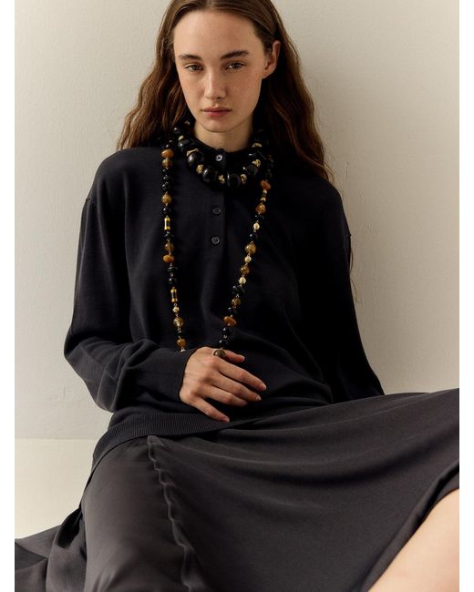 Sita Nevado Black Al Vespre Necklace