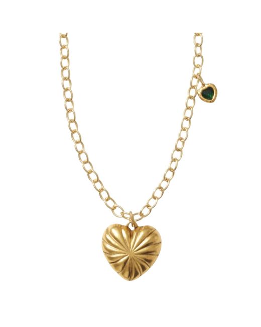 Alexie of Athens Metallic Cherie Convertible Heart Wrap Necklace & Belt Chain