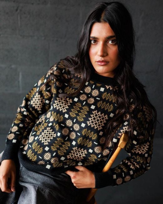 Mabli Black Carthen Merino Pullover