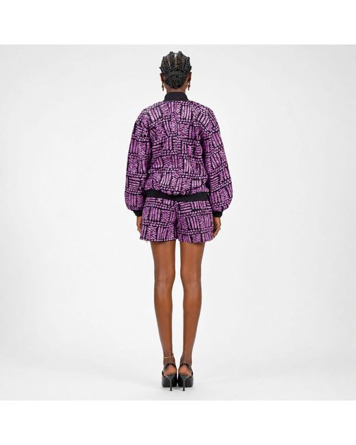 Chuks Collins Purple Ajah New Collection Drop- Bama Jacket