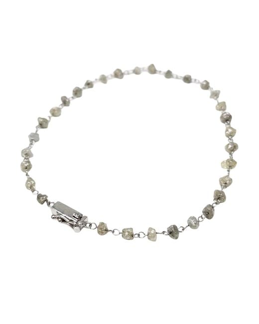 Rahul's Jewels Metallic 7 Genuine Diamond Rough Bracelet