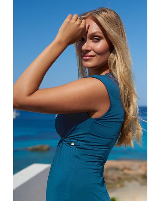 Chic by Lirette Blue Kimono Dress Natural