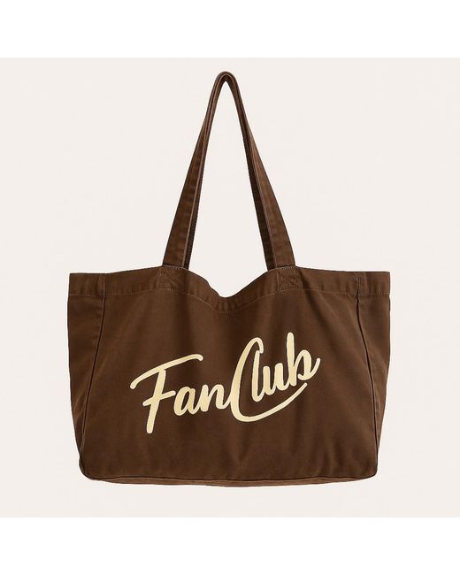 Fanclub Brown The Everyday Core Washed Mocha Tote Bag