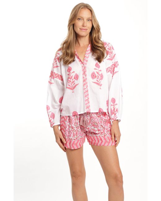Bindu Pink Carlie Blouse
