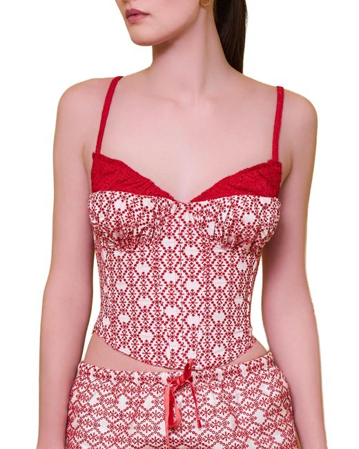 Pcfg The Broderie Anglaise Edit Embroidered Bodice Corset Top