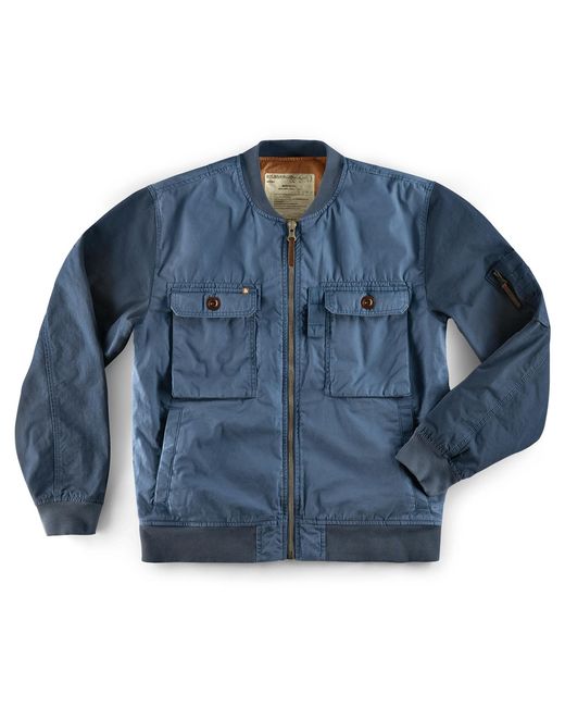 &SONS Trading Co Blue Harris Bomber Jacket for men