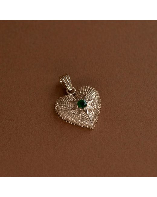 Zoe & Morgan Metallic Brave Heart Charm
