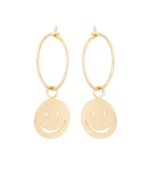 C.J.M Metallic Smile Hoops