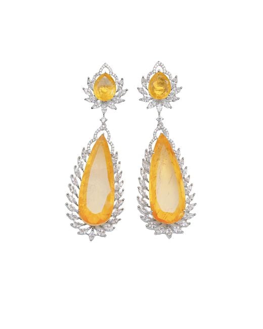 Meraki by Rashmi Bajaj Metallic Larmes Earrings
