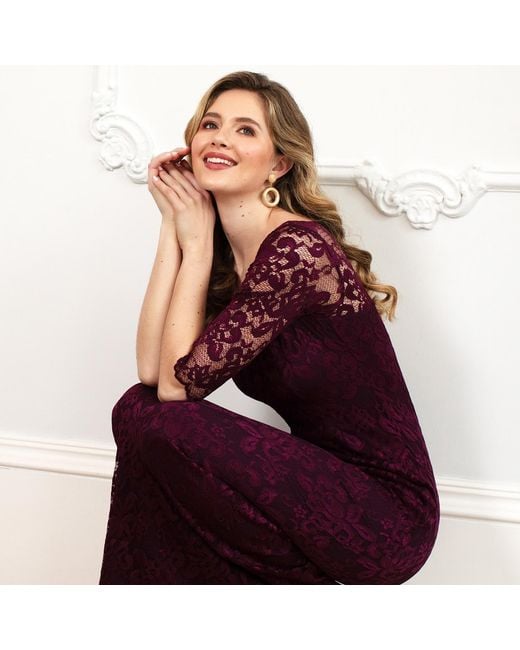 Alie Street London Purple Lila Lace Gown