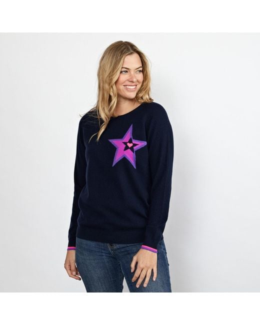Cove Blue Star Cashmere Jumper