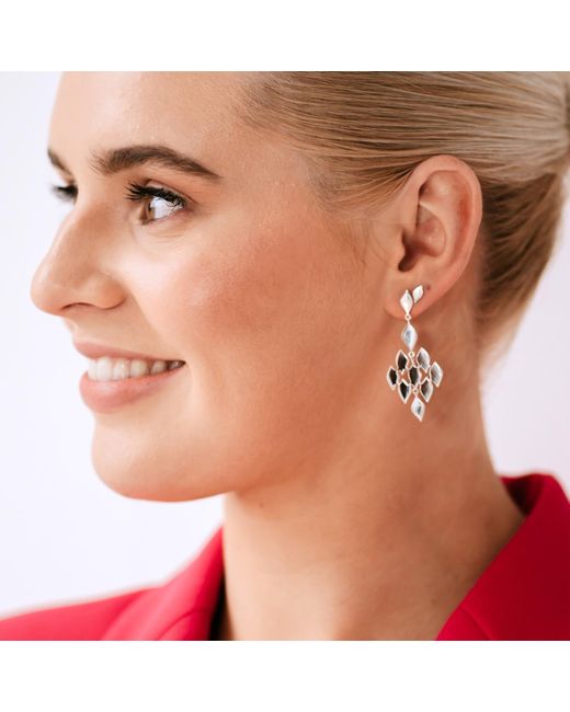 Lustre & Love White Thalia Mini Stud Earrings