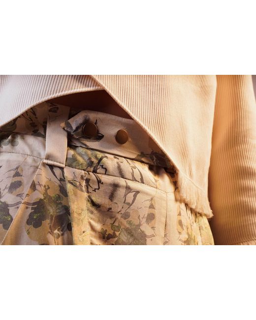OUT OF SYNC Green Printed Shorts