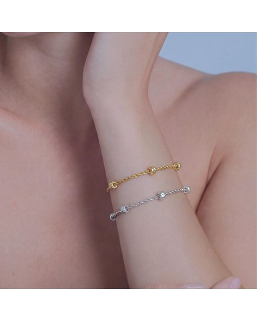 Onia Metallic Twisted Chain Bracelet
