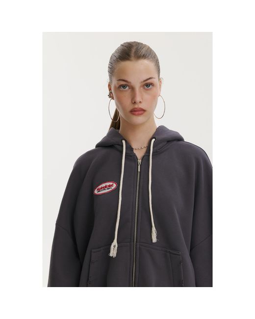 mysimplicated Gray Dept. Graphite Hoodie for men