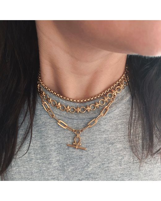 IN CAUDA VENENUM Brown Cult Necklace
