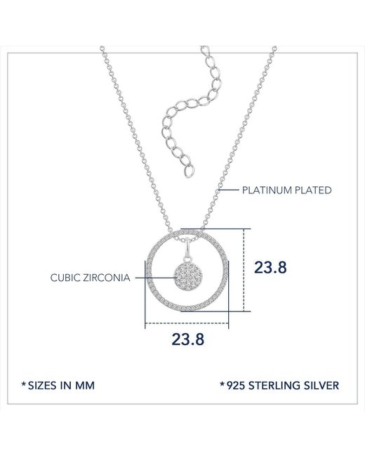 Diamonbliss Metallic Marilyn Monroe Convertible Pave Round Pendant Necklace