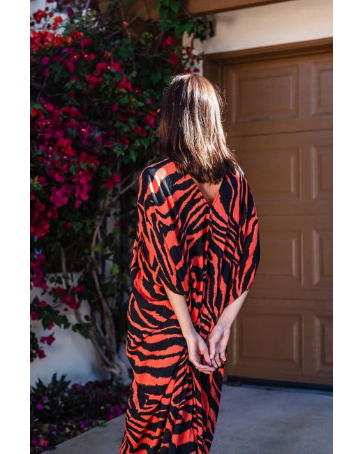 Jennafer Grace Red Tigress Caftan