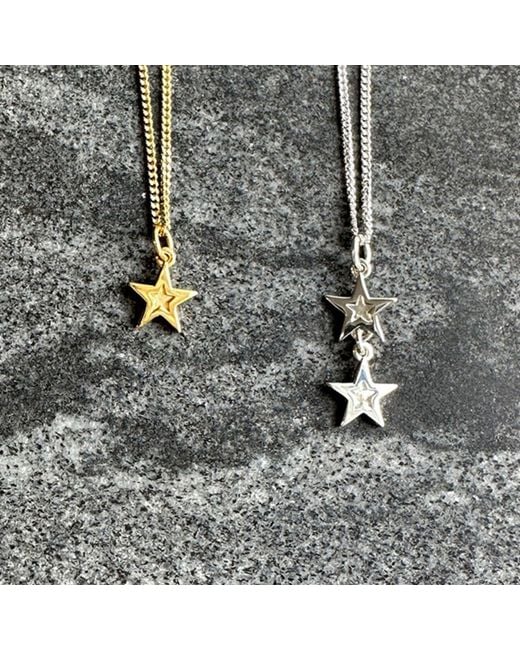 Edge Only Metallic Mini Megastar 2 Star Pendant