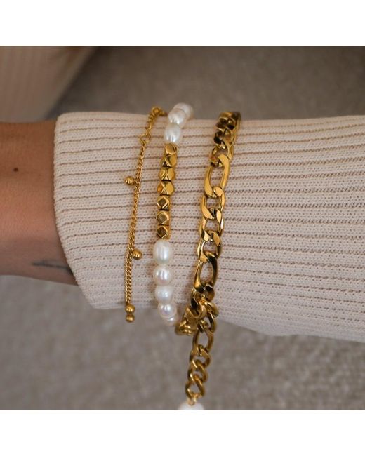 Mickey's Girl Metallic Lucky Pearls Beaded Bracelet