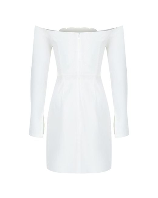 Herfetch White Mini After Party Dress