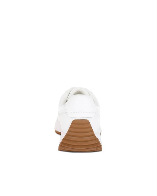 Rag & Co White Athion Studded Real Leather Sneakers