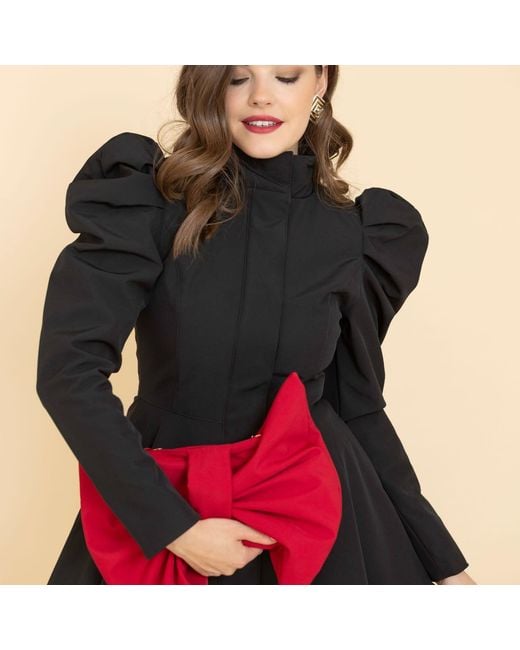RainSisters Red Bow Clutch Purse