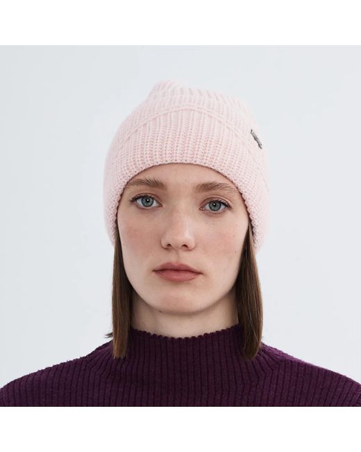 Norbron Pink Perf Rose Beanie