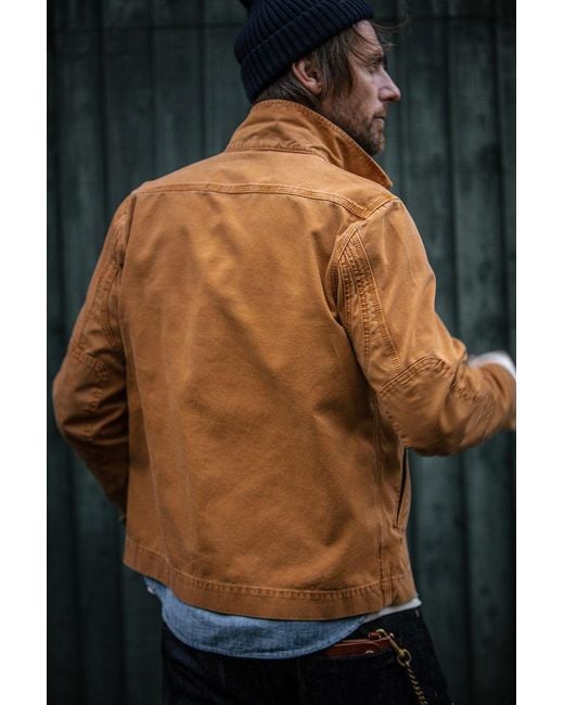 &SONS Trading Co Brown Ryder Hardwear Canvas Jacket for men