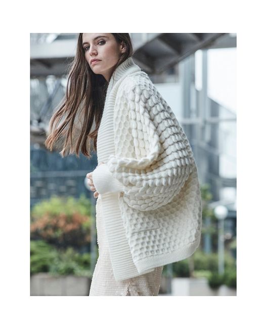 Chellysun oversize chunky knit cardigan shop